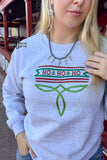 Christmas Boot Stitch Sweater