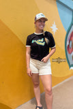 LEOPARD Wild Ride Ringer Tee