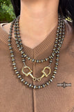 Gold Buckle Bit Necklace