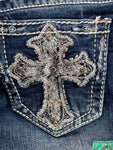 Girls Grace in LA Jeans with Cross pockets