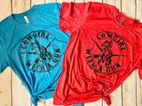Cowgirl with a Gun Graphic Tees