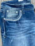 Grace in LA Jeans WOMEN'S EMBELLISHED CROSS BOOT CUT JEAN- STYLE #EB51598